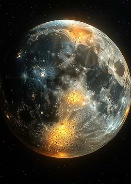 Detailed Moon Surface