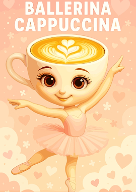 Ballerina Cappuccina Cartoon