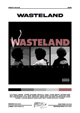 Brent Faiyaz - Wasteland Album Cover