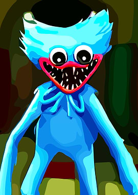Huggy Wuggy Character Digital Art