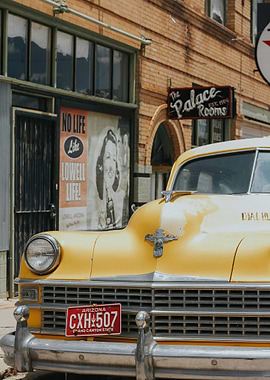 Vintage Yellow Car in Lowell, Arizona