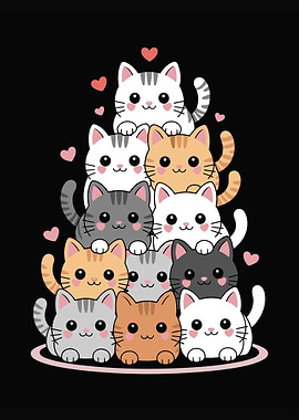 Tower of Purrfection Adorable Cat Squad