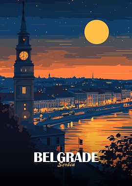 Belgrade, Serbia at Night