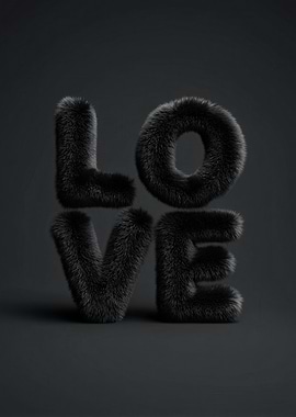 Furry Love Typography