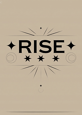 Rise Minimalist Graphic Art