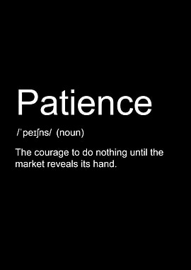 Patience Definition Black and White