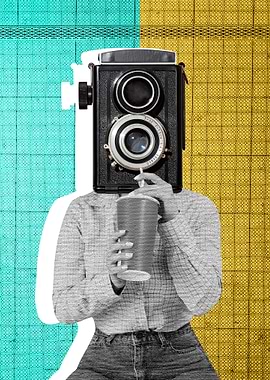 Camera Head with Drink