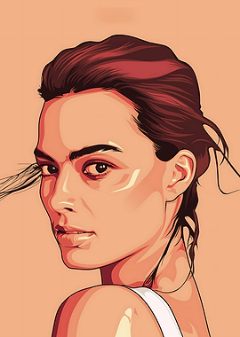 Margot Robbie Vector Portrait