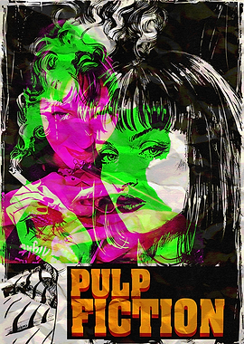 Pulp Fiction Movie Poster Art
