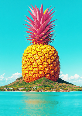 Giant Pineapple Island Fantasy