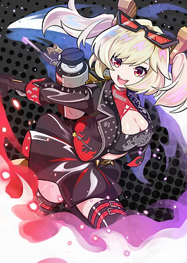 Girl with Punk Rock Style