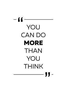 Inspirational Quote: You Can Do More Than You Think