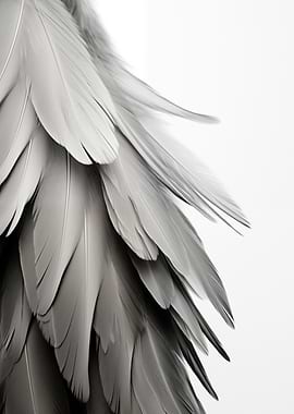 Gray Feathers Contemporary