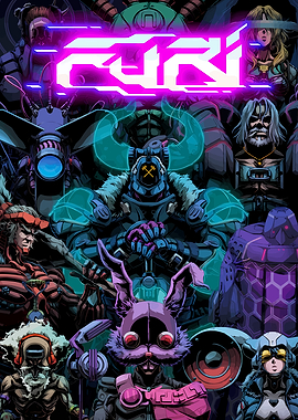 Furi Game Characters Artwork