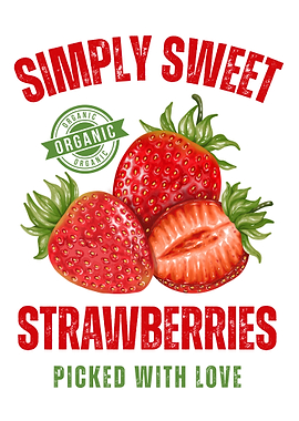Organic Strawberry Sweet Fruit Lover