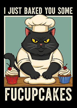 Fucupcakes: Angry Cat Baker