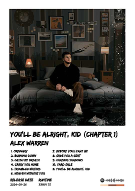 Alex Warren You'll Be Alright Kid Album Cover