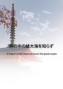 Japanese Proverb: Frog in a Well