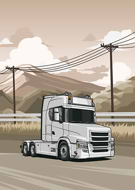 Scania T660 V8 illustration