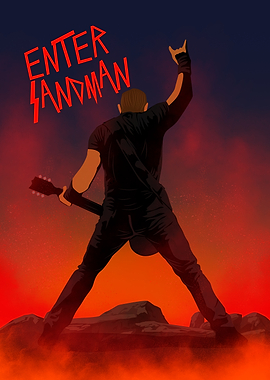 Enter Sandman metal Concert Illustration