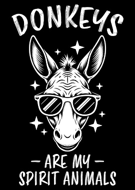 Cool Donkey Spirit Animal Design