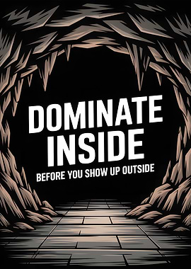 Dominate Inside Motivational Cave Art