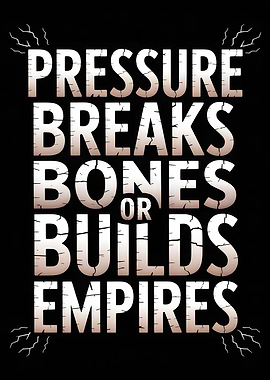 Pressure Breaks Bones or Builds Empires
