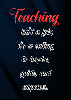 Teaching is a Calling Poster