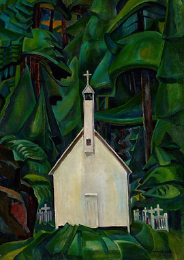 Church in the Forest Painting