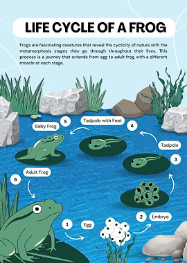 Frog Life Cycle Illustration