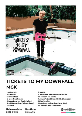 MGK Tickets to My Downfall Album Cover