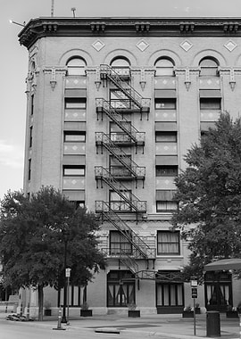 Black and White Building Facade