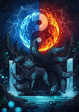 Nine-tailed Fox Yin Yang