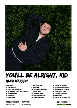 Alex Warren - You'll Be Alright, Kid Album Cover