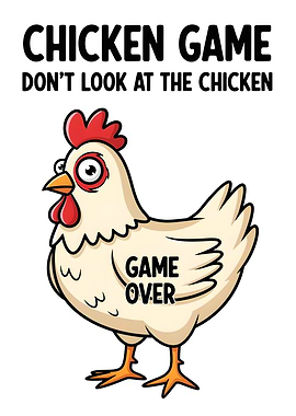 Chicken Game: Don't Look at the Chicken