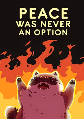 Peace Was Never An Option Raccoon