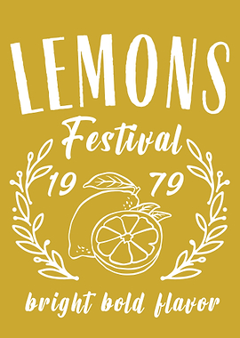 Lemon Festival Bright Bold Citrus Fruit