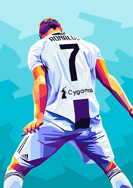 Cristiano Ronaldo Pop Art Illustration
