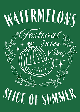 Watermelon Festival Slice of Summer Fruit