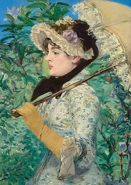 Woman with Parasol by Berthe Morisot