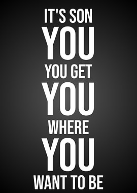 Motivational Quote on Dark Background