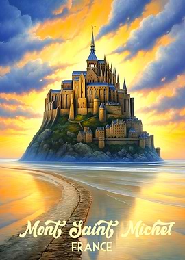Mont Saint Michel, France