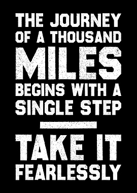 Take the First Step Motivational Wall Art for Courage & Progress