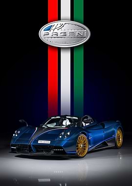 Blue Pagani Huayra Roadster BC