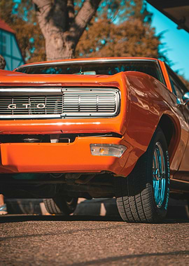 Orange Pontiac GTO Classic Car