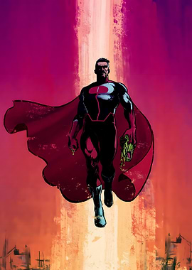 Omni-Man Comic Book Art