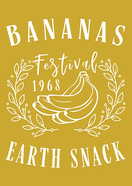Bananas Festival Earth Snack 1968