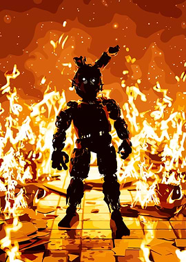 Springtrap in Flames