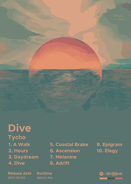 Tycho Dive Album Cover Art