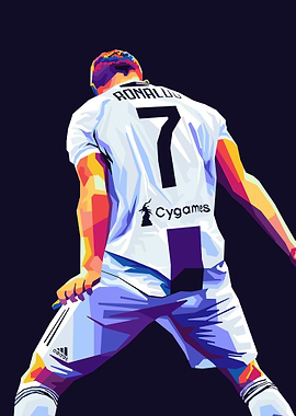 Cristiano Ronaldo Pop Art Illustration